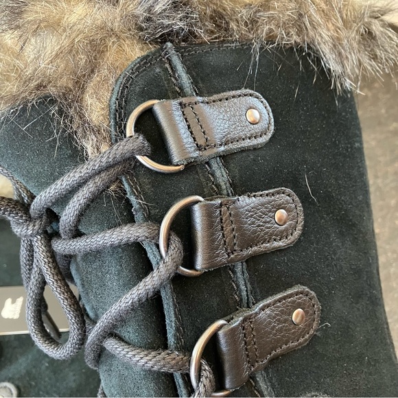 New Sorel Women's Joan of Arctic Boot, Waterproof Winter Boots, Faux Fur Black - Picture 10 of 16